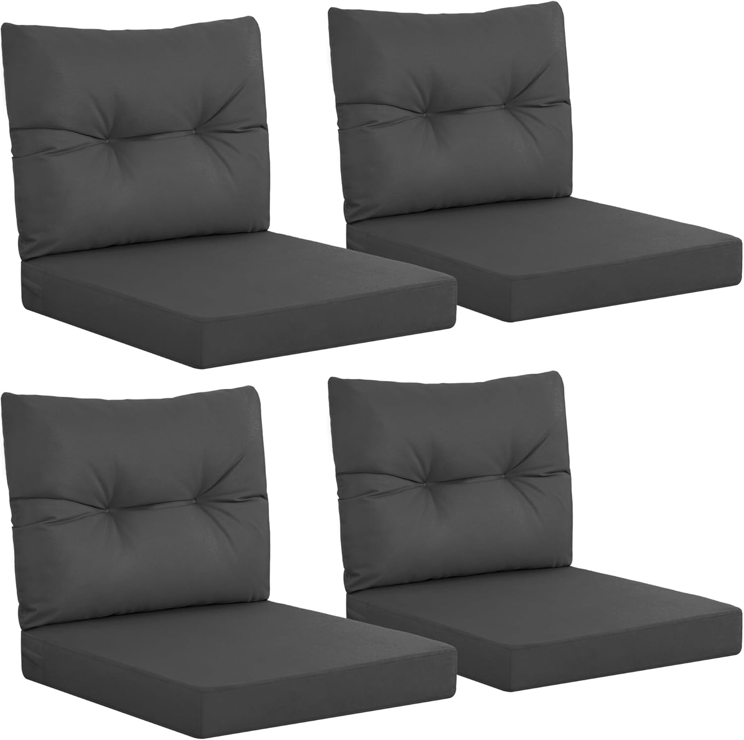 Outdoor Furniture Cushions 24 X 24 - 야외용 파티오 가구 짙은 회색 쿠션