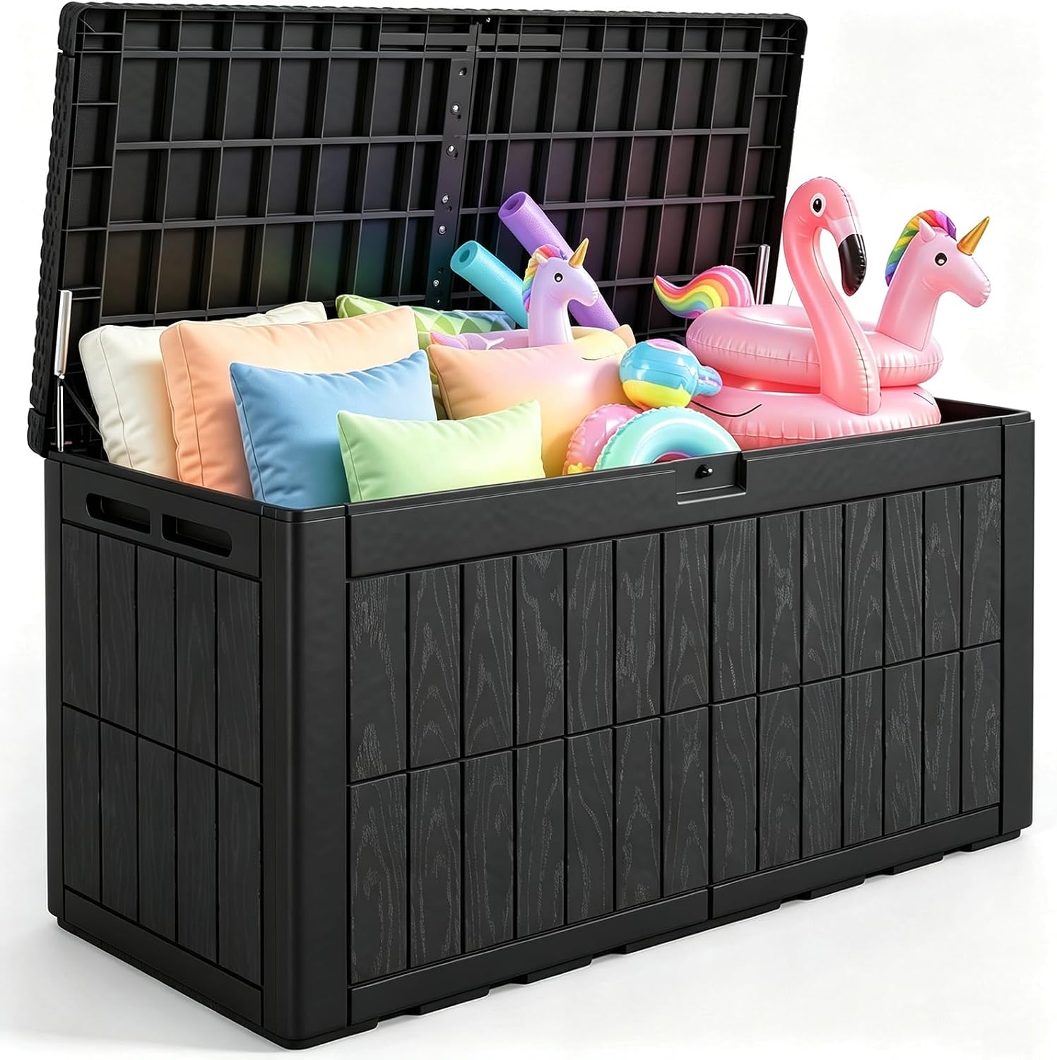 Outdoor Furniture Resin - 120갤런 대형 야외 보관함, 방수 레진