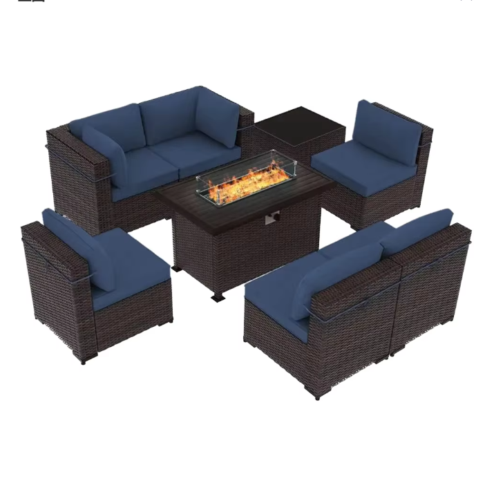 Rattan Lounge Set - kw-가든 세트 테이블 및 의자 소파