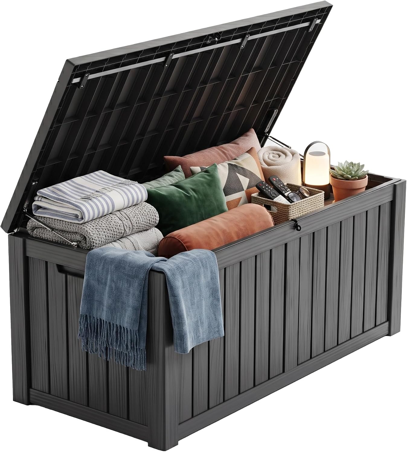 Outdoor Furniture Resin - 200갤런 잠금식 레진 데크 박스, 방수