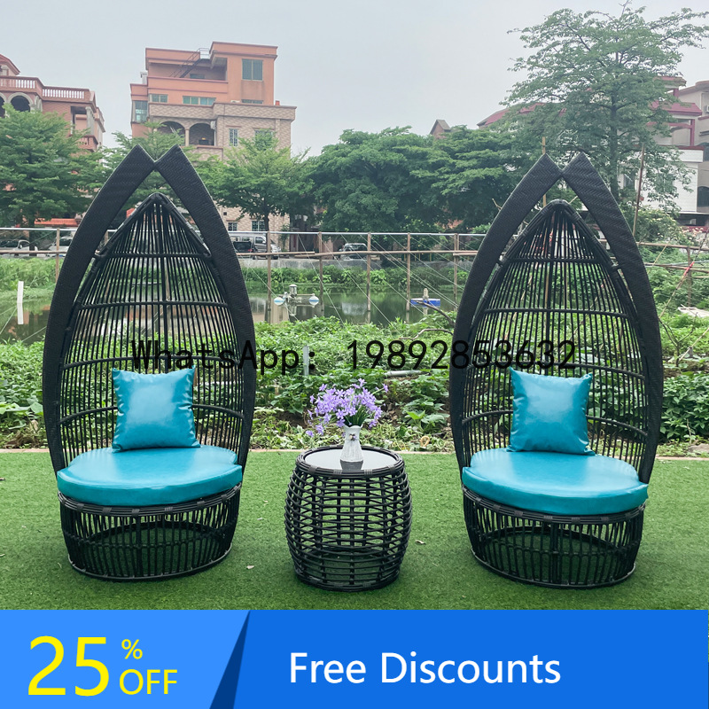 Rattan Lounge Set - 야외용 창의적인 라탄 짜임 라운지 의자