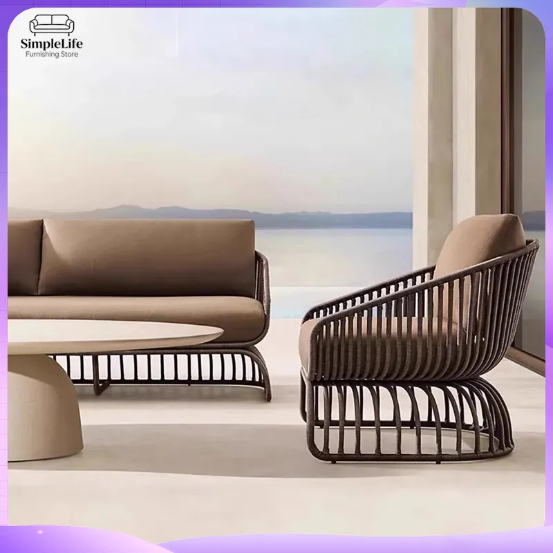 야외 라탄 소파 세트(커피 테이블 포함) 정원 파티오  - Rattan Lounge Set 리뷰 및 가격
