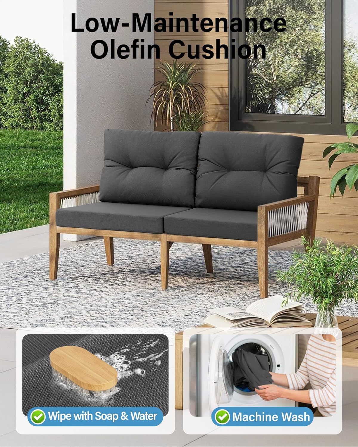 야외용 파티오 가구 짙은 회색 쿠션 4개 세트, 방수, - Outdoor Furniture Cushions 24 X 24 리뷰 및 가격