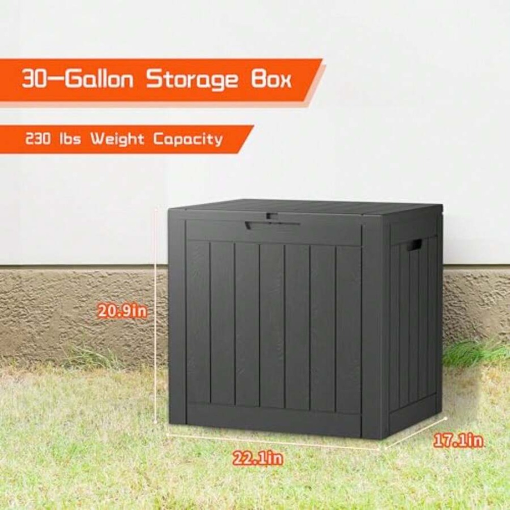30갤런 데크 박스 야외용 수납함 레진 파티오 가구 정 - Outdoor Furniture Resin 리뷰 및 가격