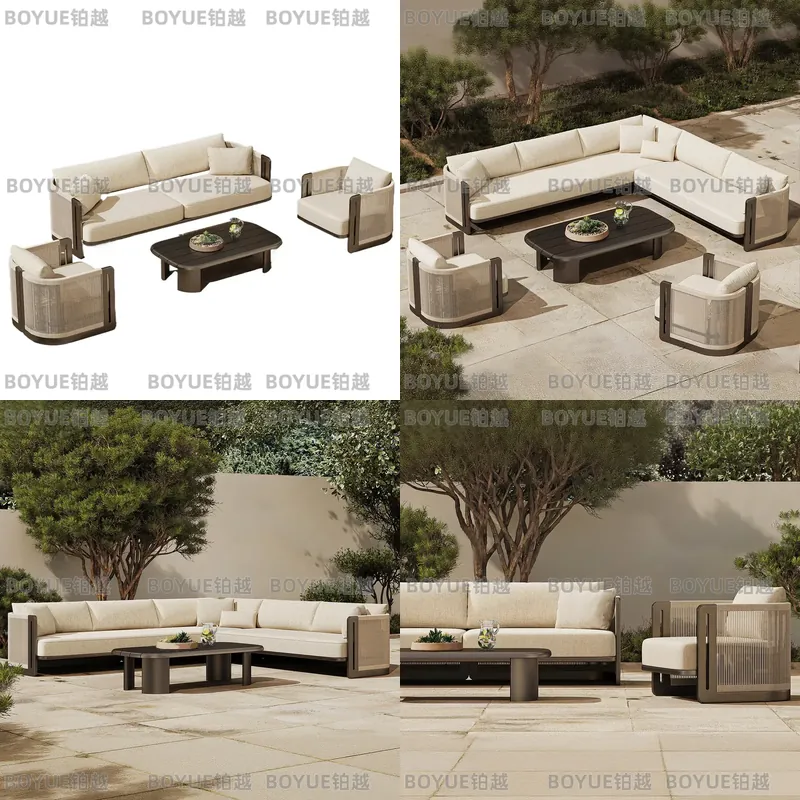 야외 라탄 소파 세트 알루미늄 합금 파티오 가구 정원  - Rattan Lounge Set 리뷰 및 가격