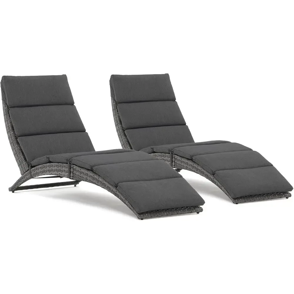 야외 수영장, 정원 또는 발코니 사용을 위한 회색 쿠션 - Rattan Lounge Set 리뷰 및 가격