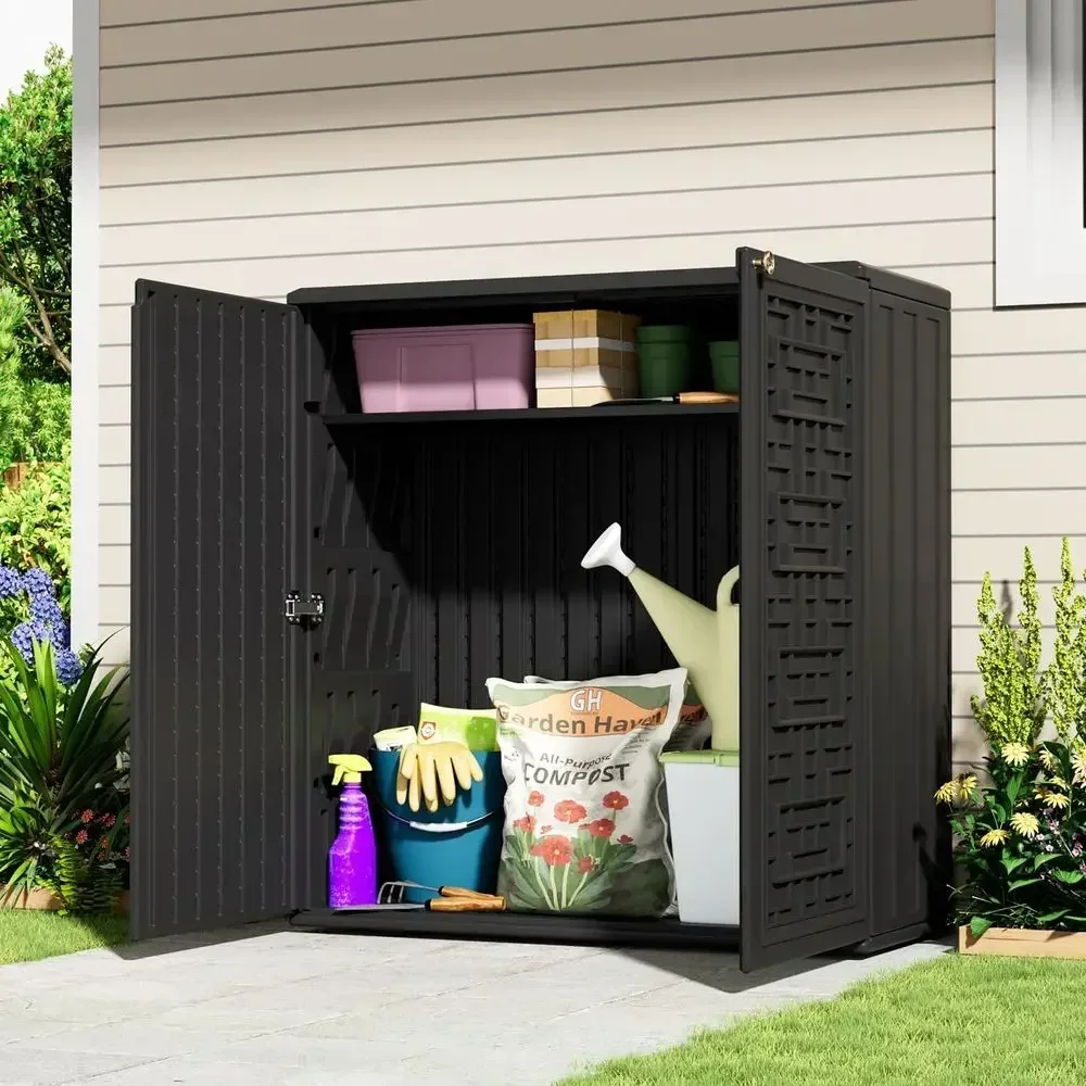 비바람에 견디는 레진 야외 보관 캐비닛, 62갤런, 데 - Outdoor Furniture Resin 리뷰 및 가격