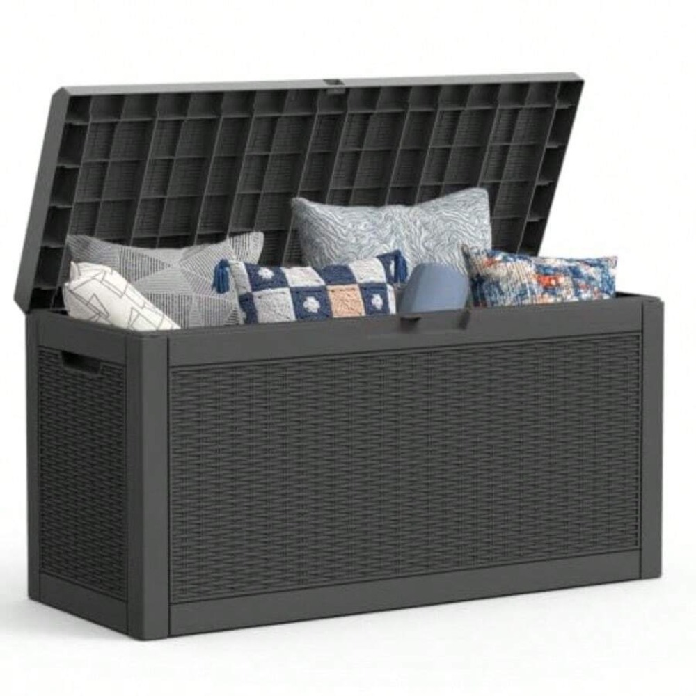 야외용 수납함 데크 박스 방수 라탄 패턴 레진 파티오  - Outdoor Furniture Resin 리뷰 및 가격
