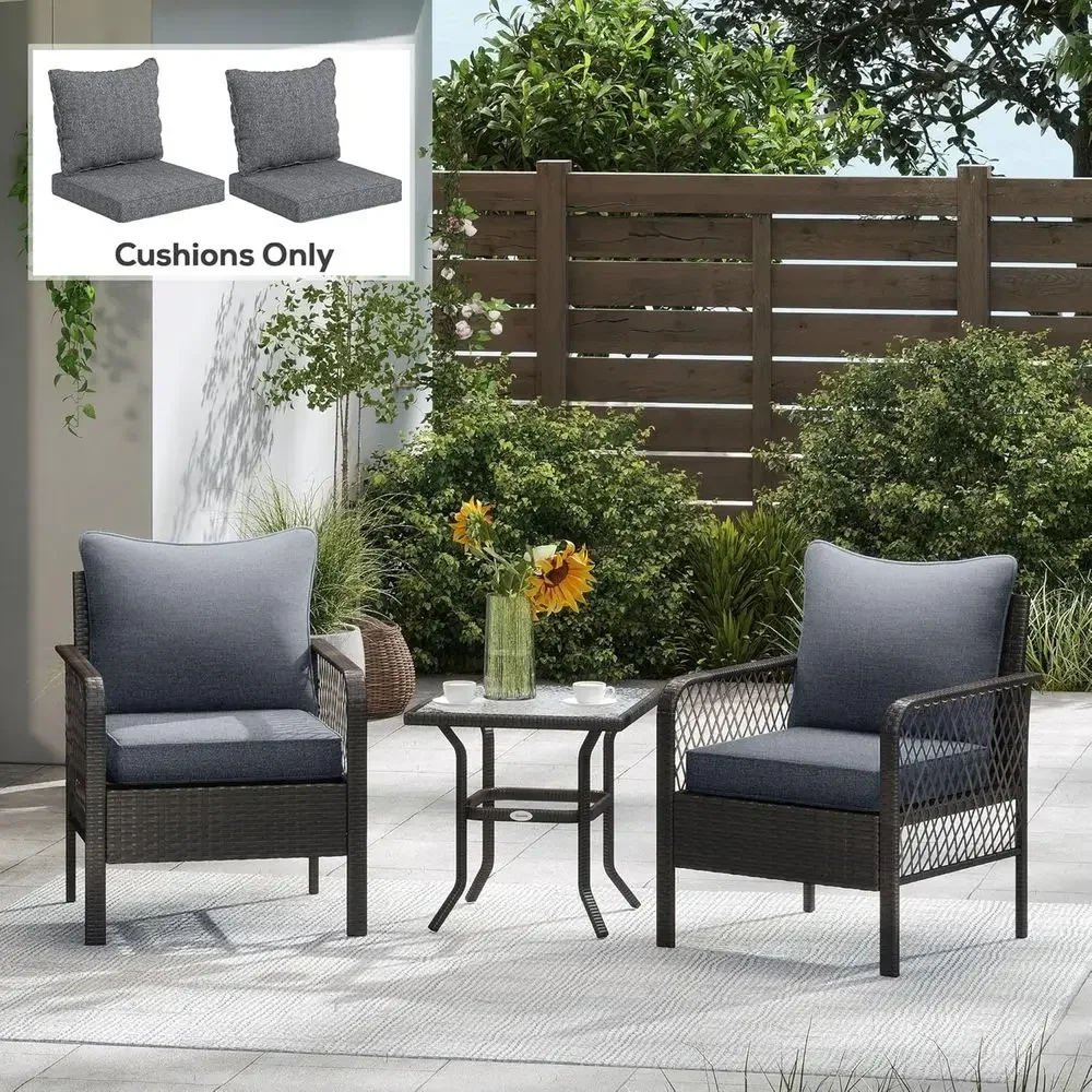 날씨에 강한 야외용 의자 쿠션 2개 세트, 깊이 24x - Outdoor Furniture Cushions 24 X 24 리뷰 및 가격