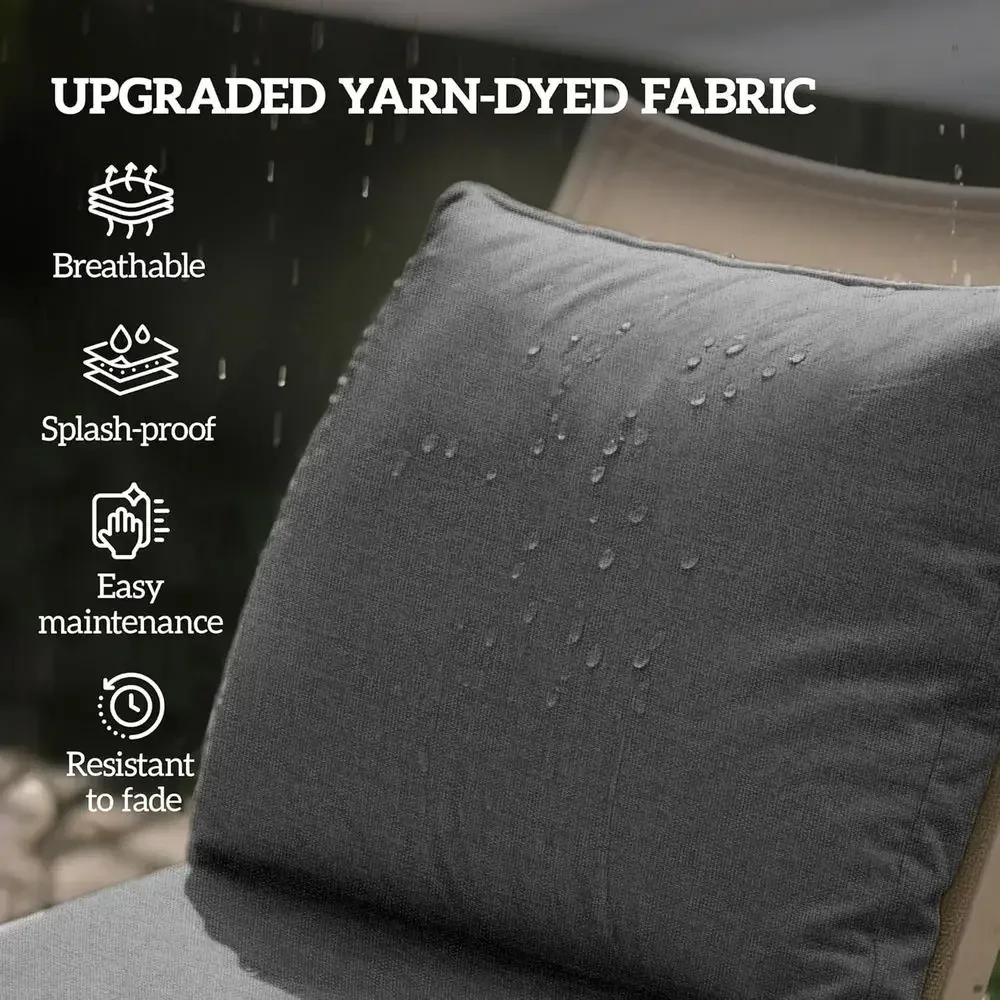 날씨에 강한 야외용 의자 쿠션 2개 세트, 깊이 24x - Outdoor Furniture Cushions 24 X 24 리뷰 및 가격