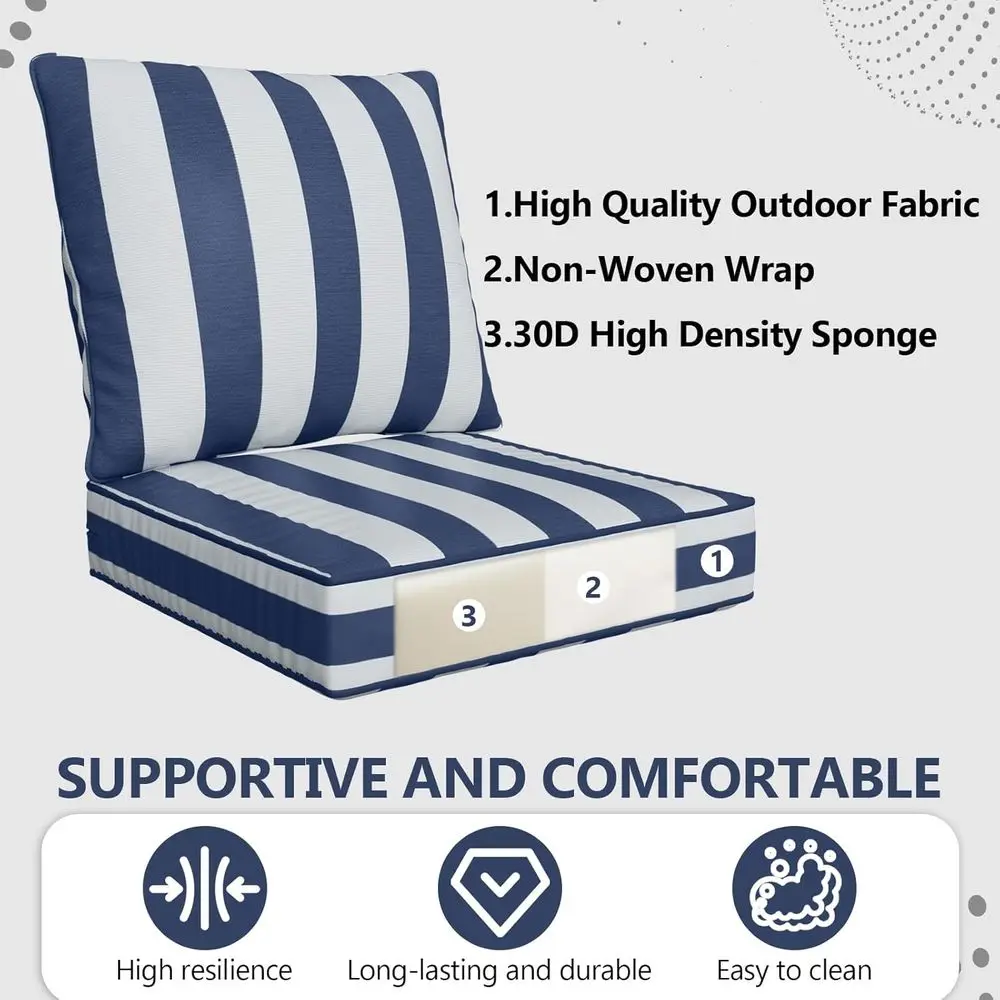 24 x 24 x 6 야외용 딥 시트 쿠션 세트 - 6 - Outdoor Furniture Cushions 24 X 24 리뷰 및 가격
