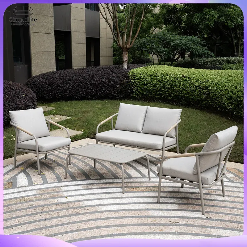 북유럽 스타일 야외 소파 세트 (정원, 마당, 발코니, - Rattan Lounge Set 리뷰 및 가격