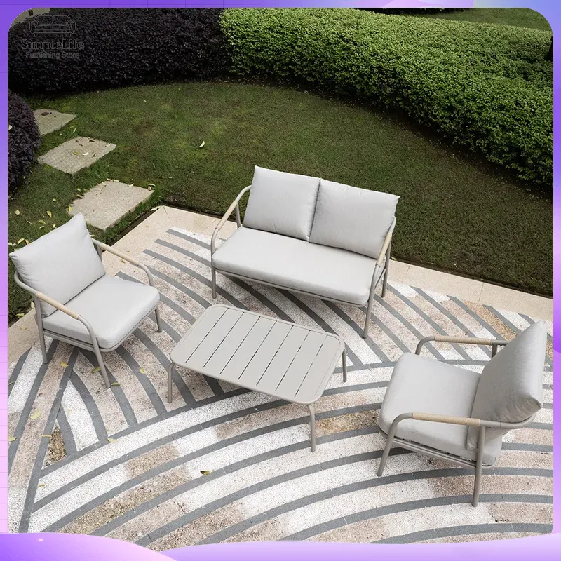 북유럽 스타일 야외 소파 세트 (정원, 마당, 발코니, - Rattan Lounge Set 리뷰 및 가격