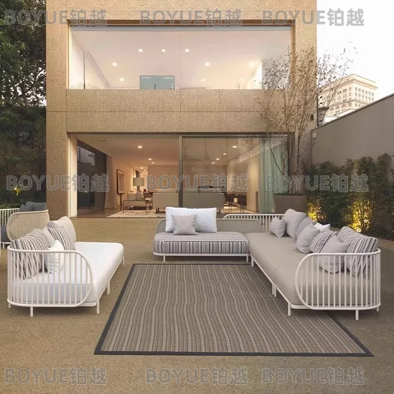 야외용 등나무 소파 정원 마당 빌라 호텔 클럽 테라스  - Rattan Lounge Set 리뷰 및 가격