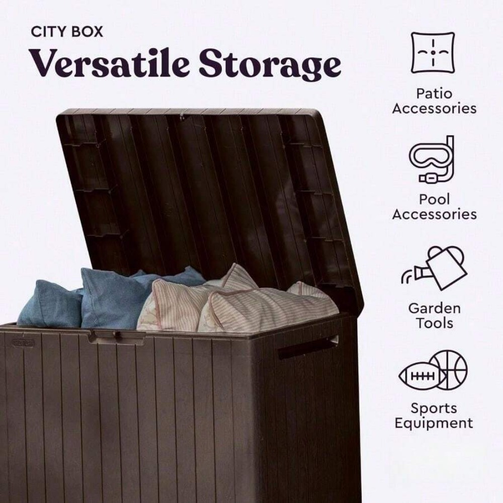 30갤런 레진 야외 보관함 파티오 가구 사이드 테이블  - Outdoor Furniture Resin 리뷰 및 가격