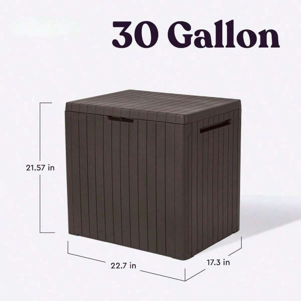 30갤런 레진 야외 보관함 파티오 가구 사이드 테이블  - Outdoor Furniture Resin 리뷰 및 가격