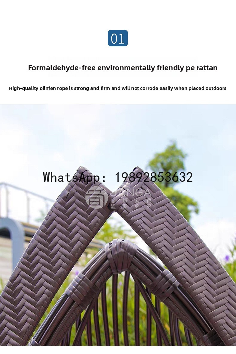 야외용 창의적인 라탄 짜임 라운지 의자 야외 정원 안뜰 - Rattan Lounge Set 리뷰 및 가격