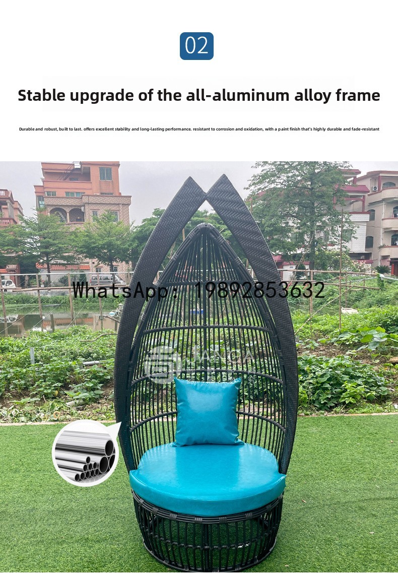 야외용 창의적인 라탄 짜임 라운지 의자 야외 정원 안뜰 - Rattan Lounge Set 리뷰 및 가격