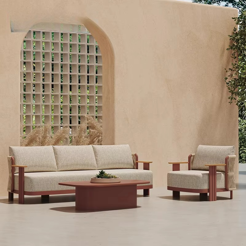 휴가용 빌라 야외 소파 세트 고급 알루미늄 야외 가구  - Outdoor Furniture Quality 리뷰 및 가격