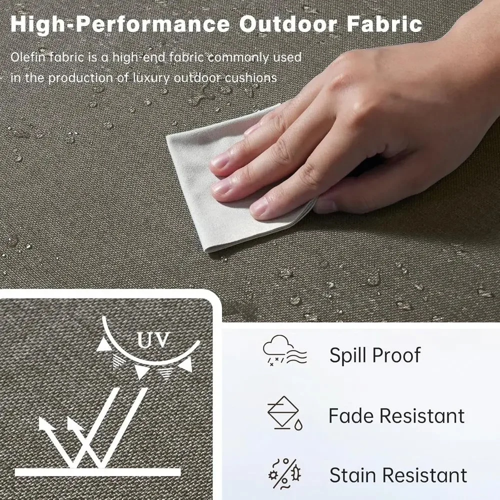 6개의 두꺼운 야외 쿠션 세트 - 24x24인치, 퇴색 - Outdoor Furniture Cushions 24 X 24 리뷰 및 가격