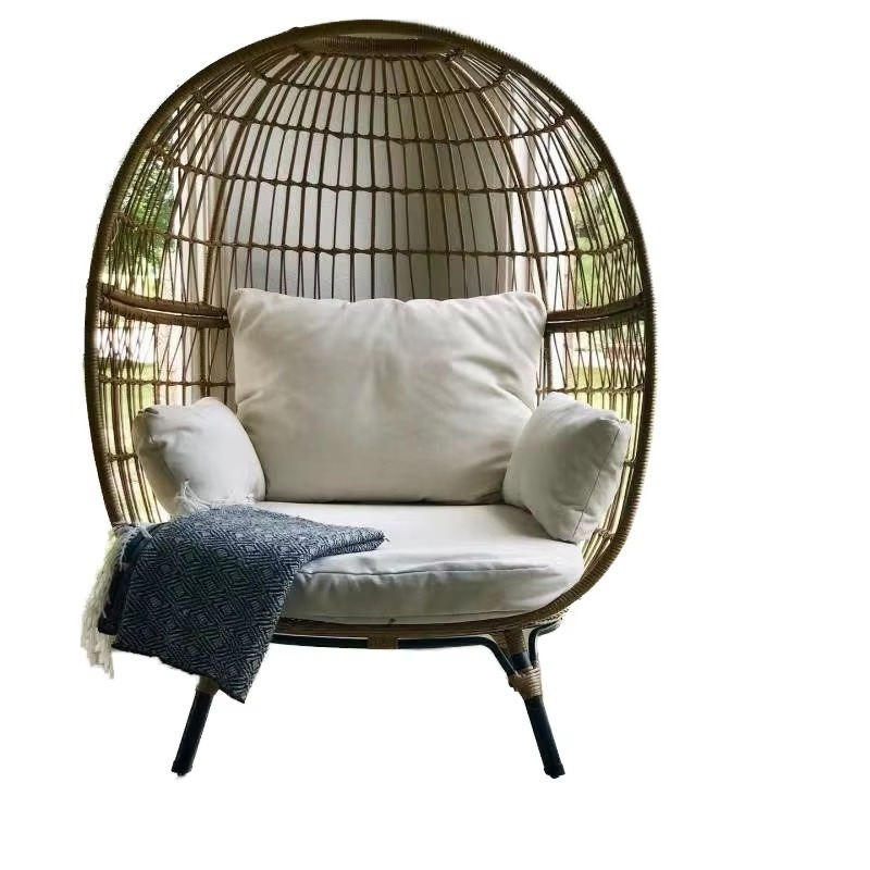 고품질 야외용 위커 라탄 에그 체어 쿠션 포함 테라스용 - Outdoor Furniture Quality 리뷰 및 가격